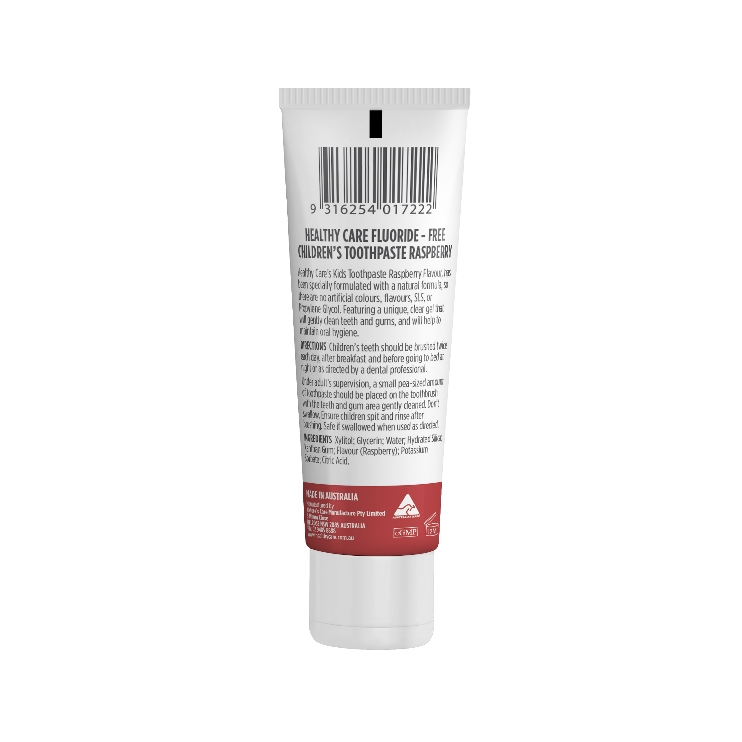 Healthy Care Kids Toothpaste 50g Raspberry