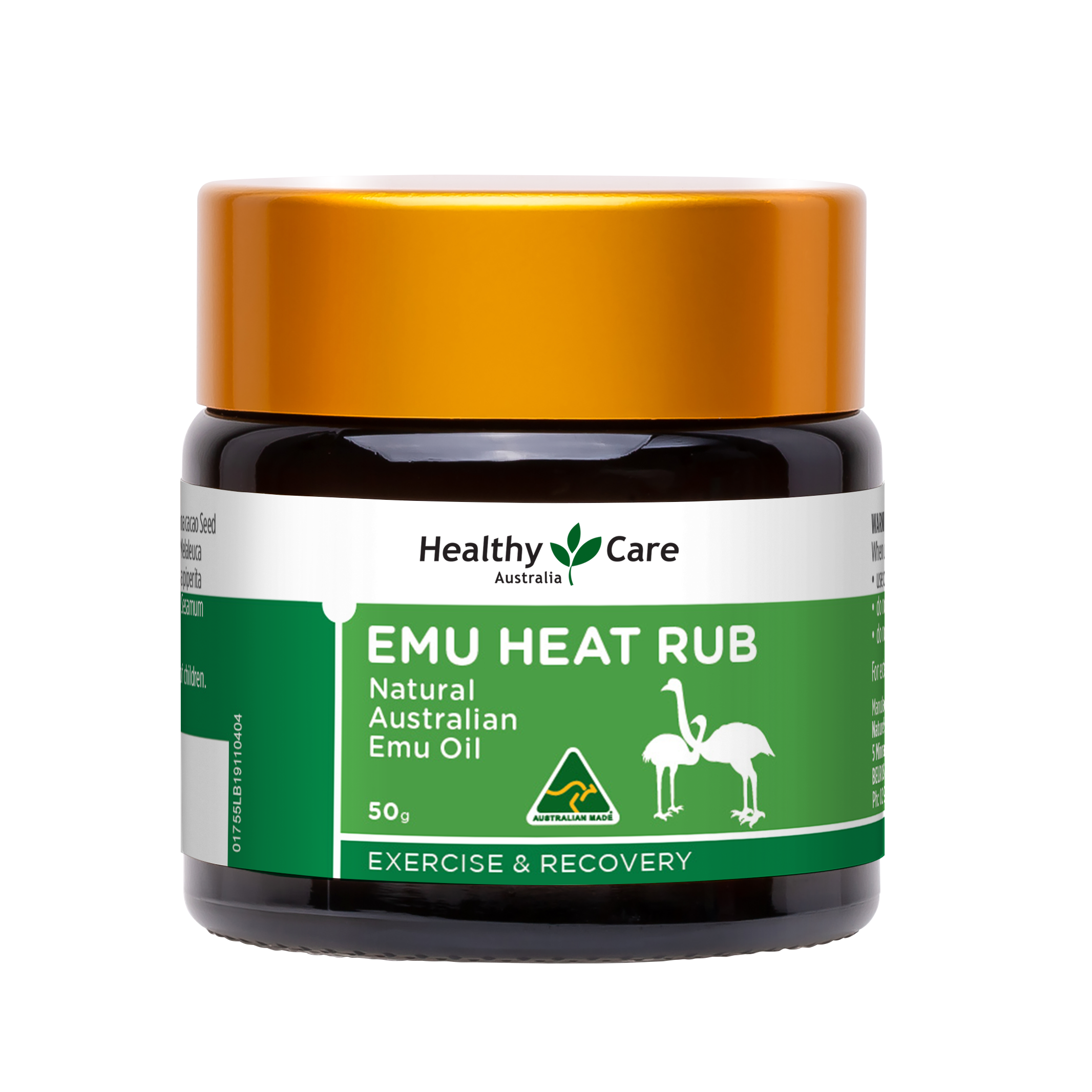 Healthy Care Emu Heat Rub 50g - Healthy Care Australia