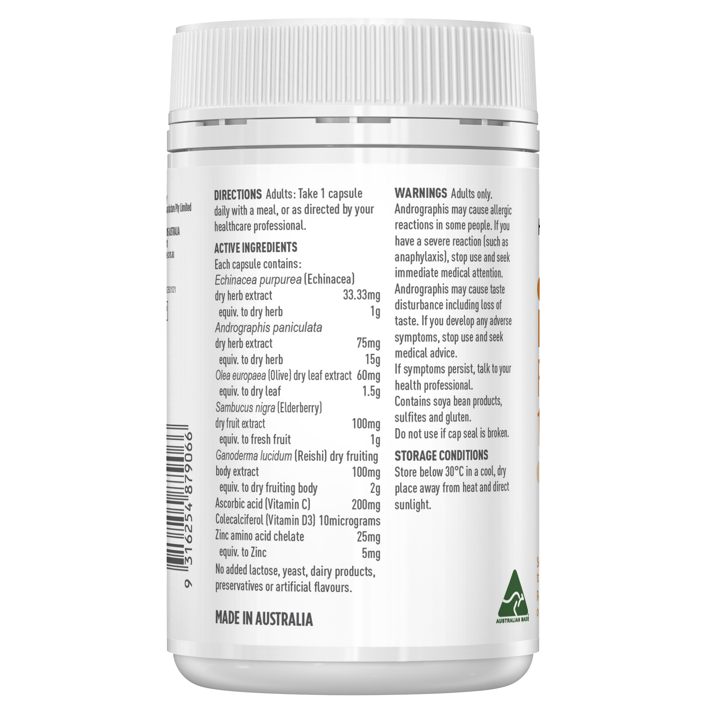 Healthy Care Plus Immune Forte One-A-Day 90 Capsules