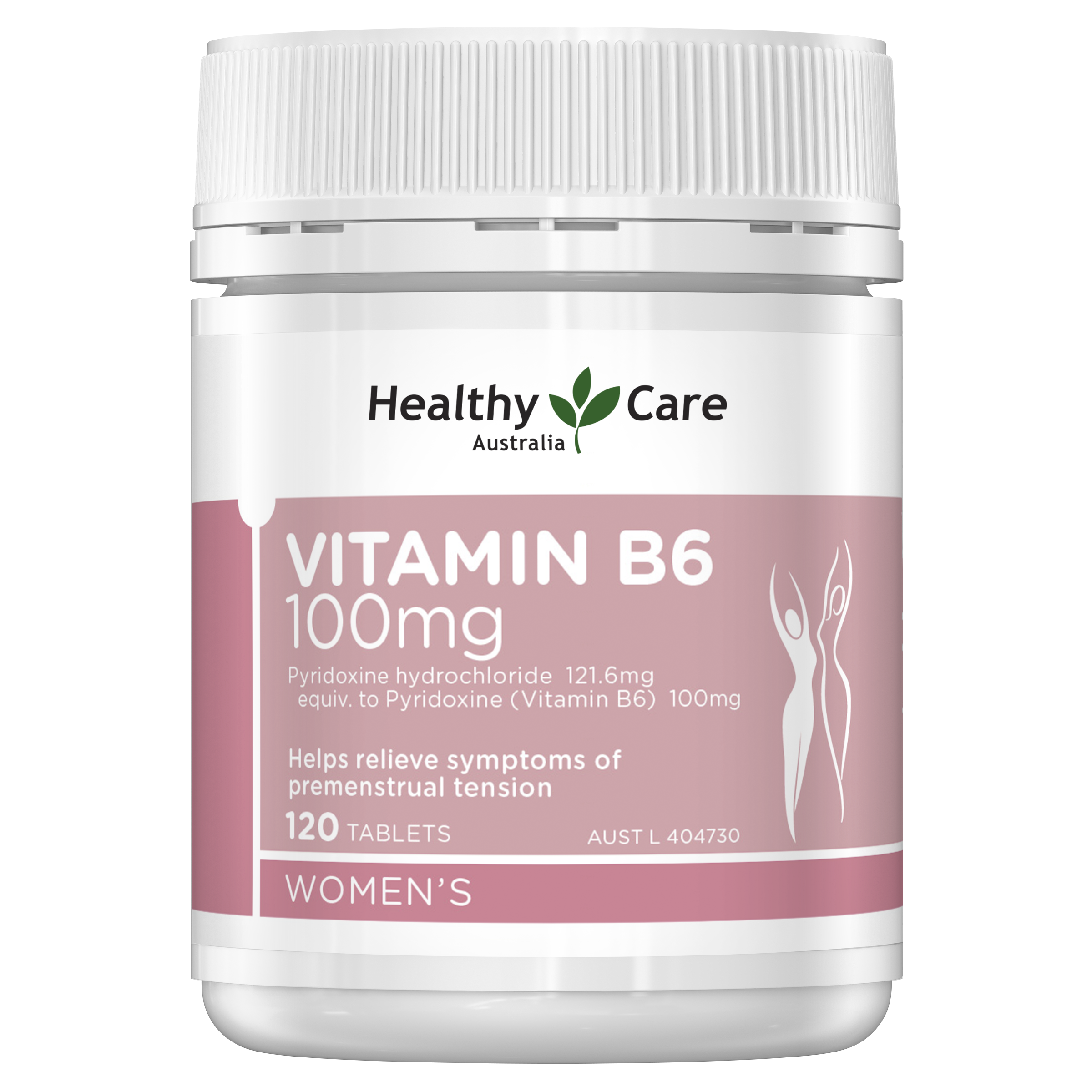 Healthy Care Vitamin B6 100mg - 120 Tablets - Healthy Care Australia