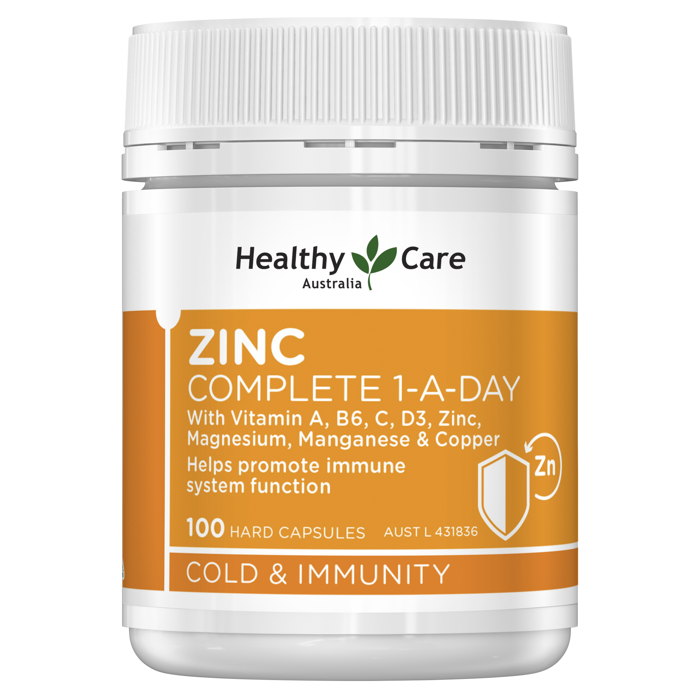 Healthy Care Zinc Complete 1-A-Day 180 Capsules