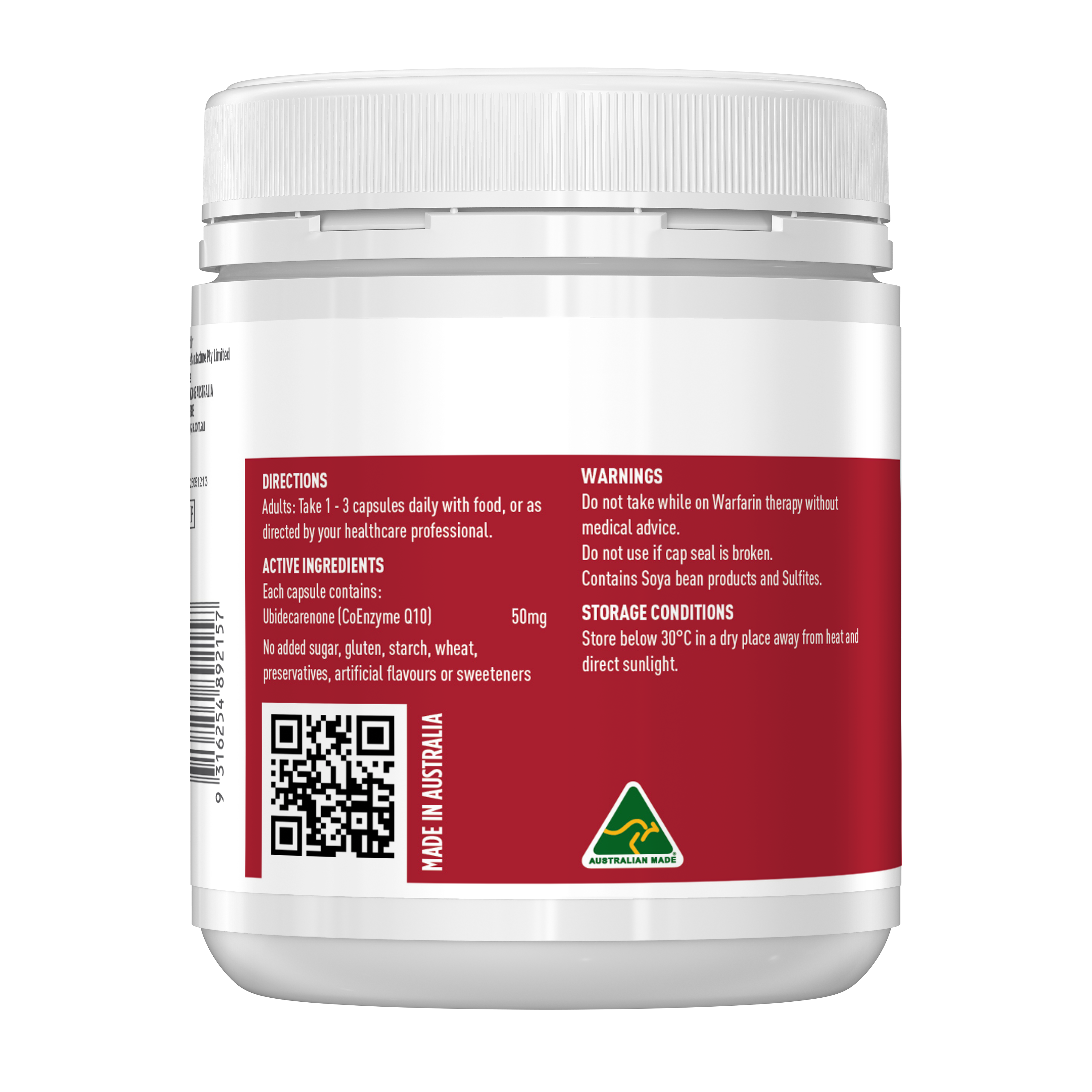 Healthy Care CoEnzyme Q10 50mg 200 Capsules