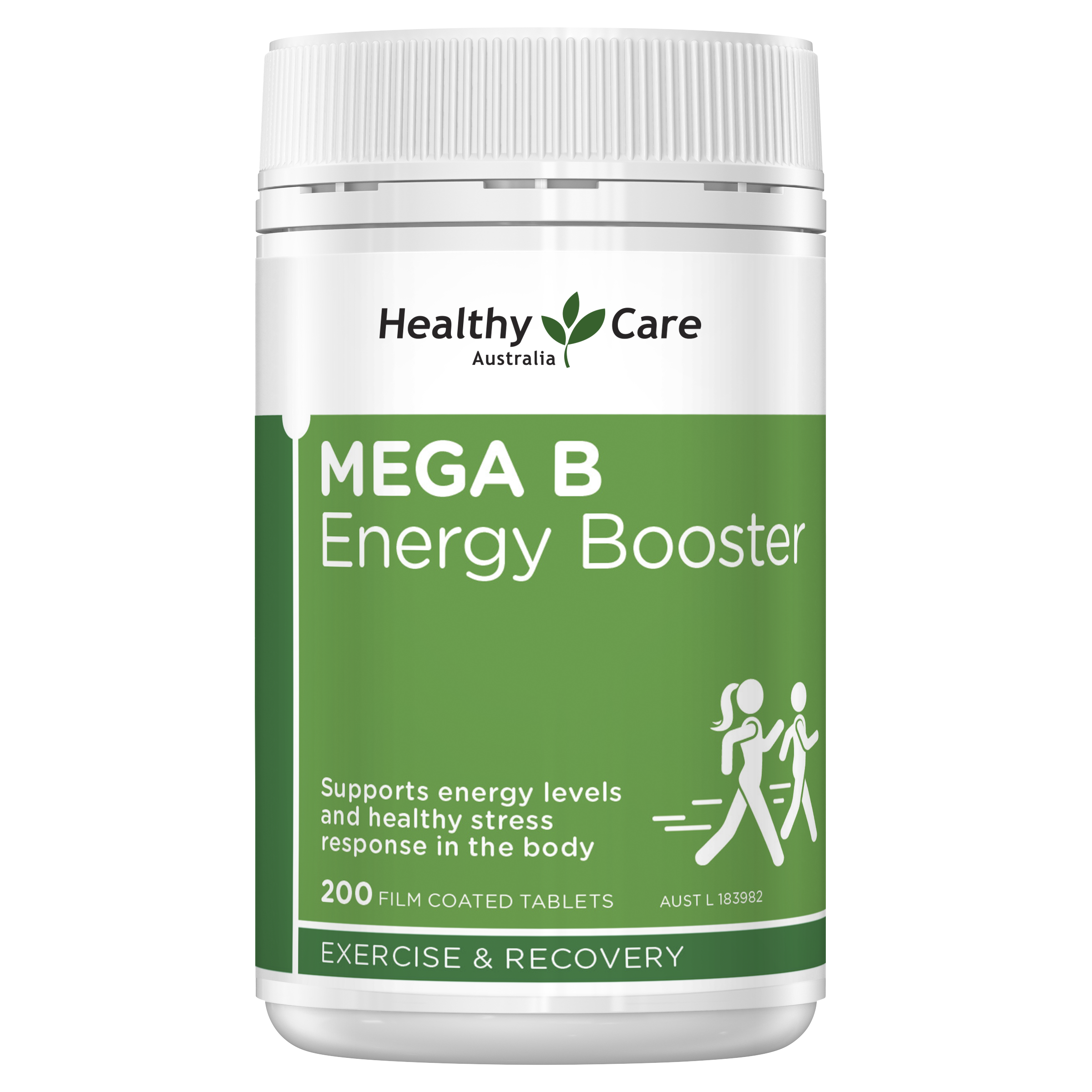 Healthy Care Mega B Energy Booster 200 Tablets