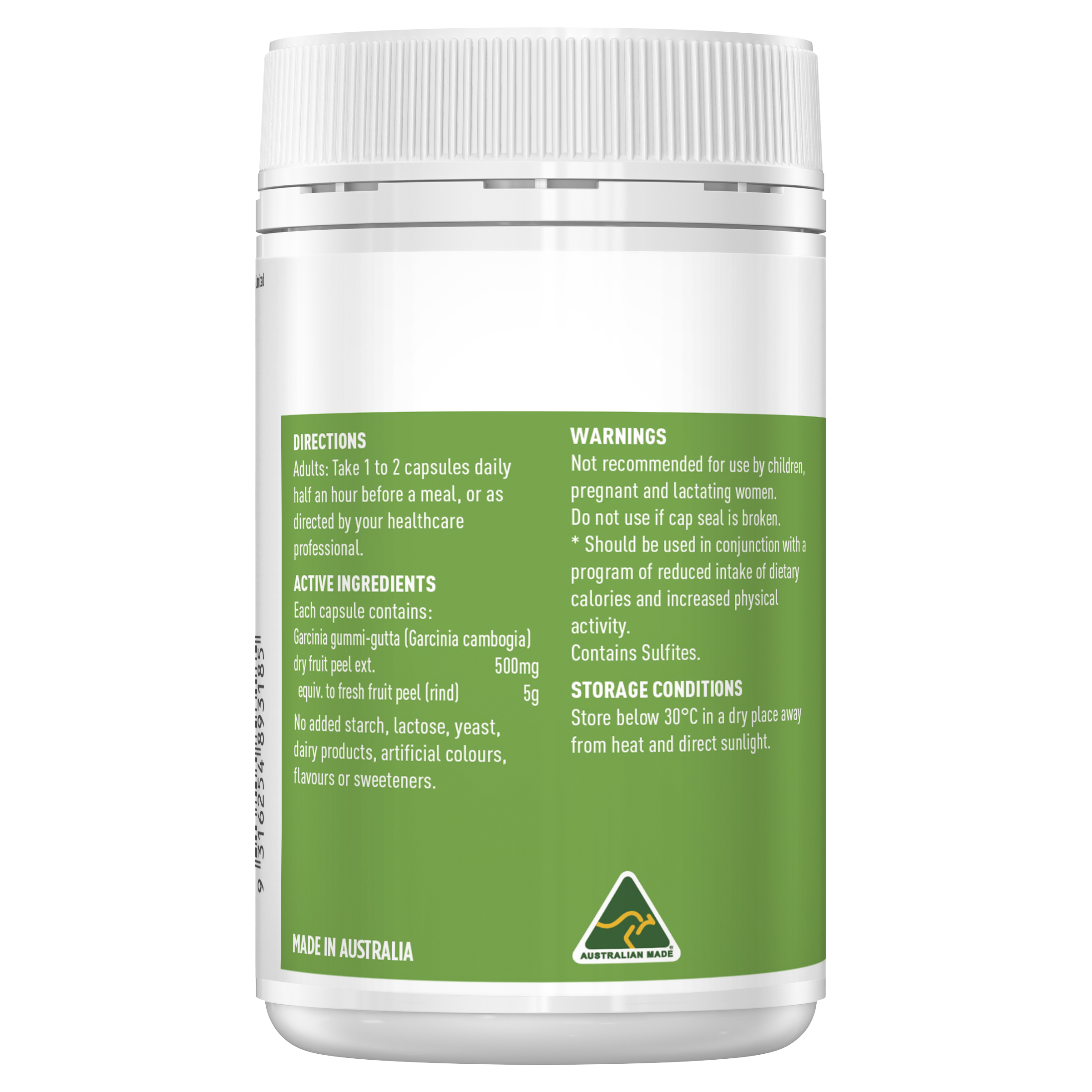 Healthy Care Ultra Strength Garcinia Cambogia - 100 Capsules - Healthy Care Australia