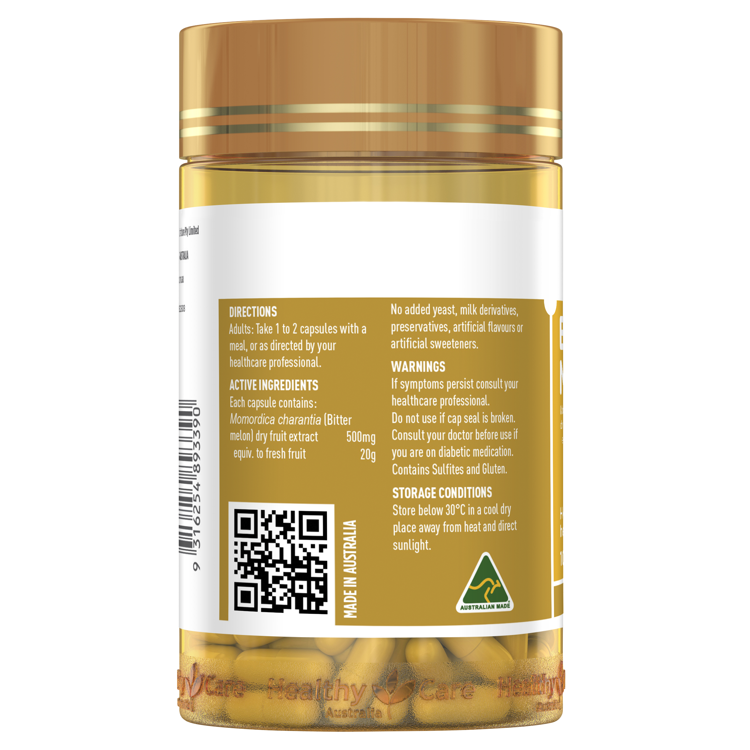 Healthy Care Bitter Melon 100 Capsules