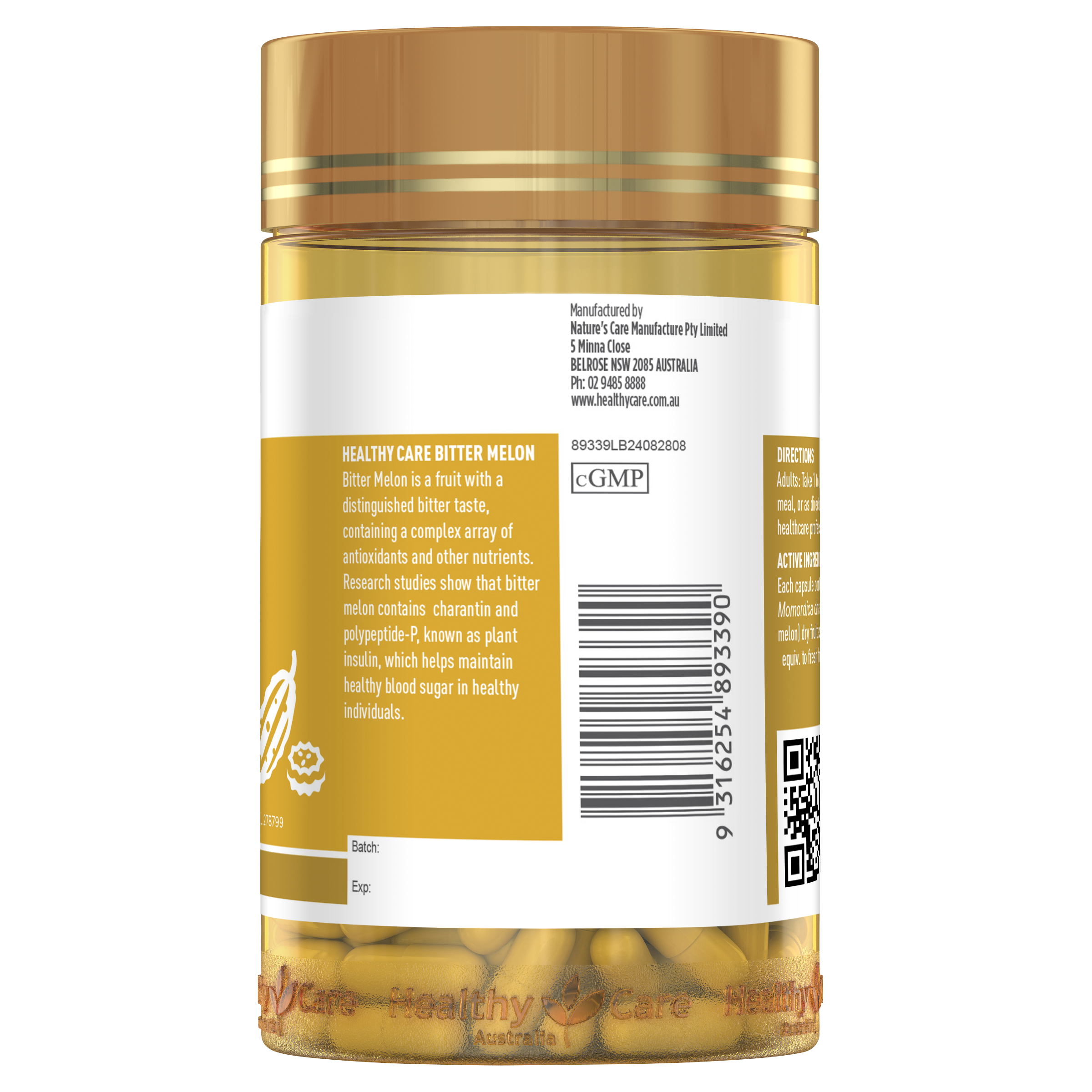 Healthy Care Bitter Melon 100 Capsules