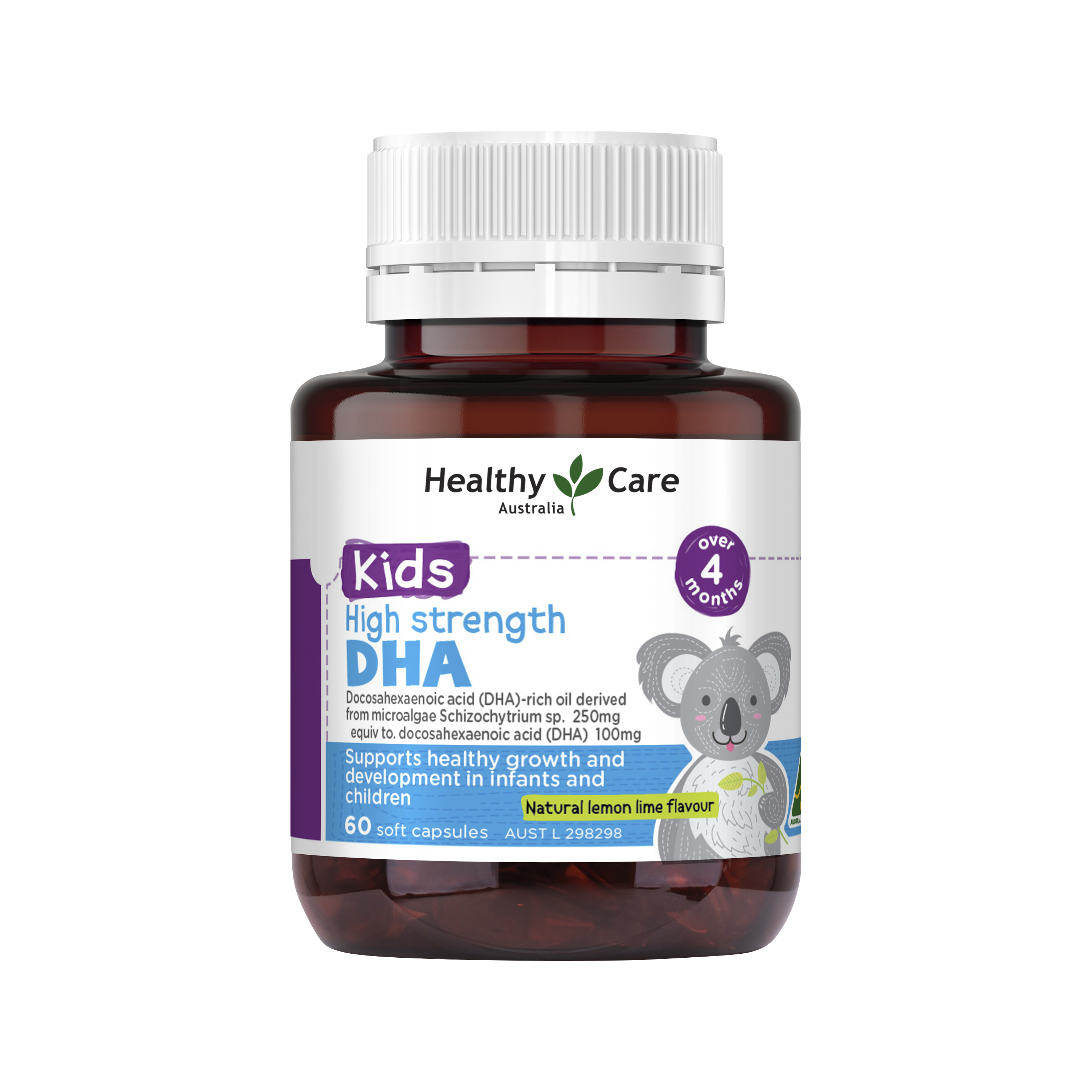 Healthy Care Kids High Strength DHA 60 Capsules