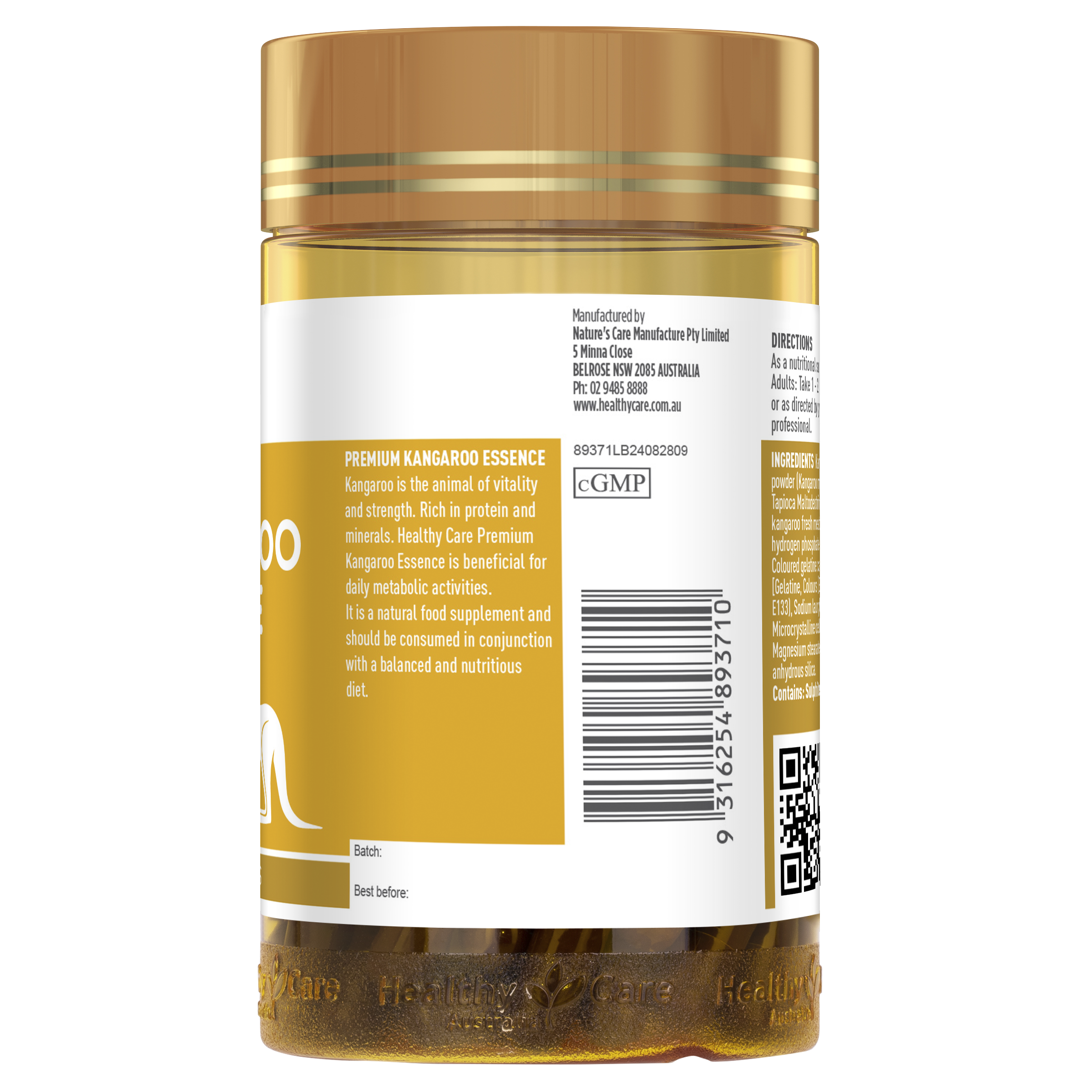 Healthy Care Kangaroo Essence 120 Capsules