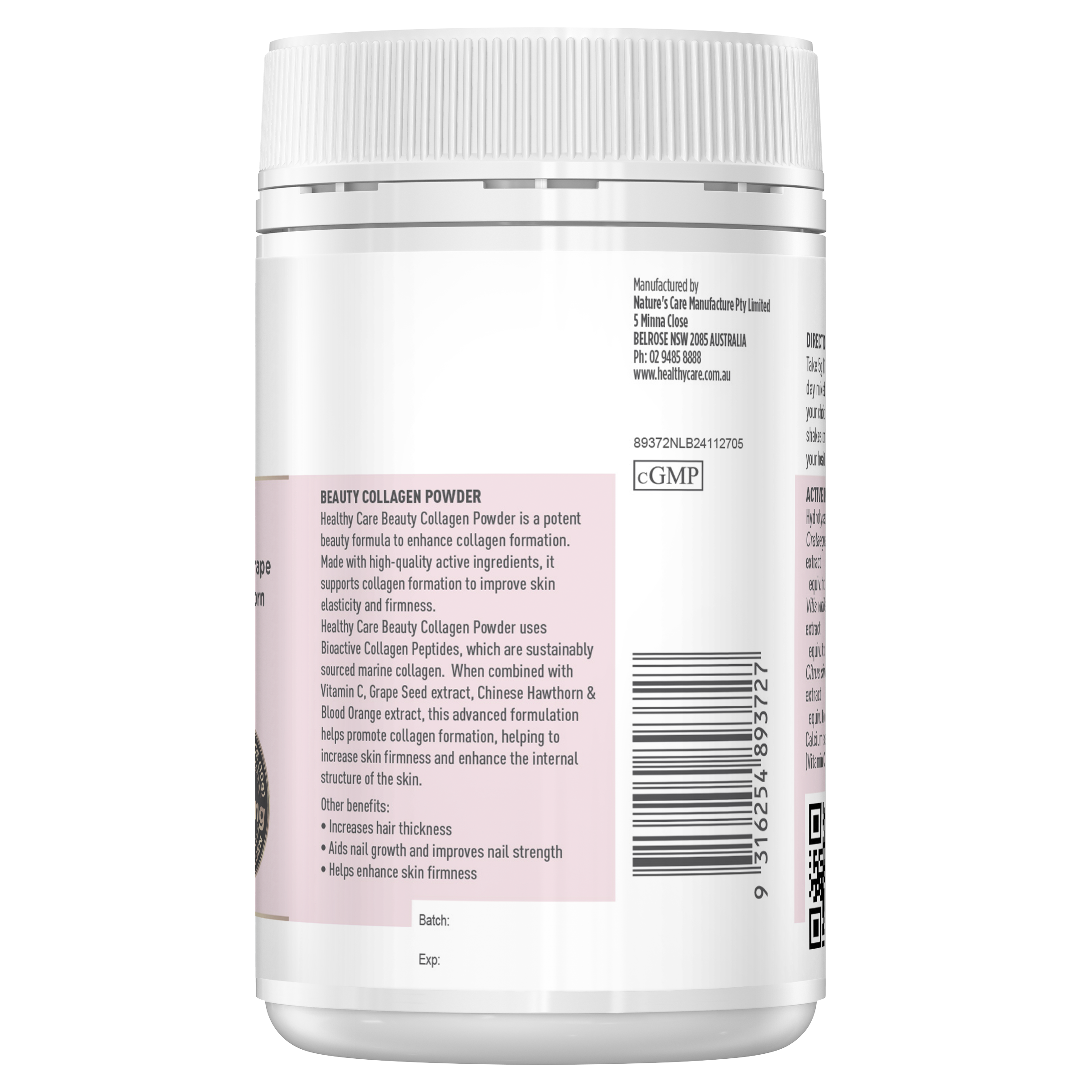 Healthy Care Beauty Collagen Powder - 120g