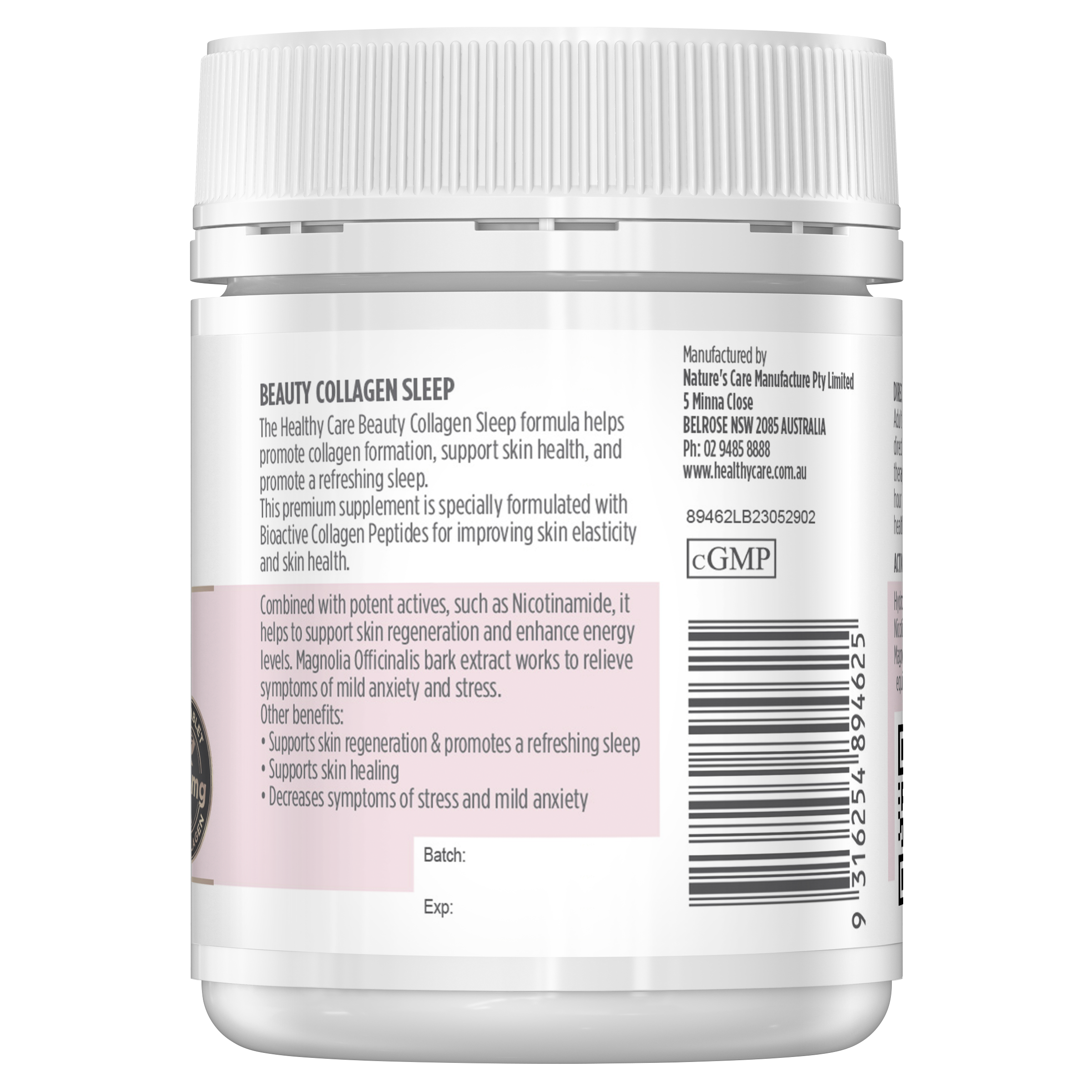 Healthy Care Beauty Collagen Sleep 60 Tablets - Healthy Care Australia