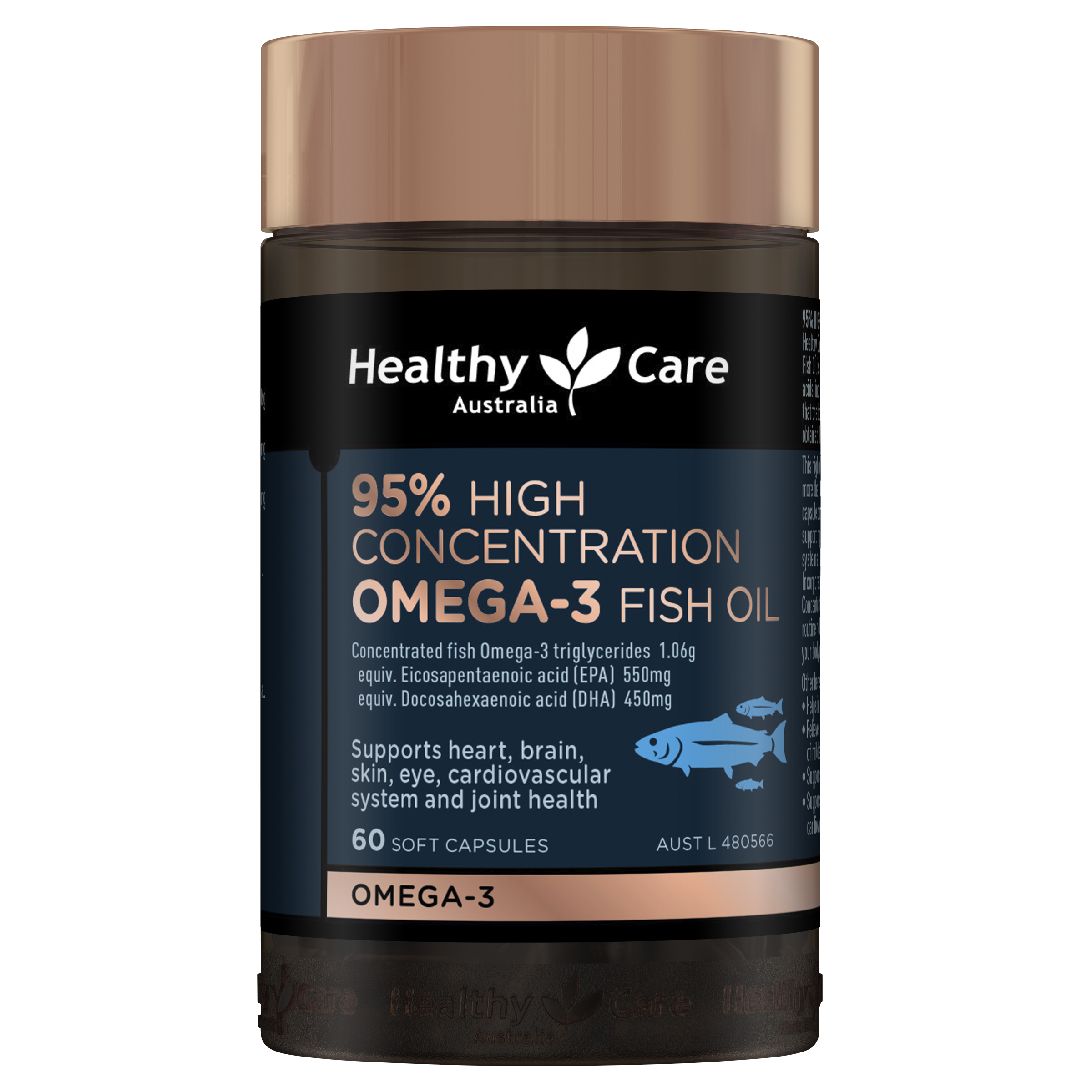 Healthy Care 95% High Concentration Omega-3 Fish Oil