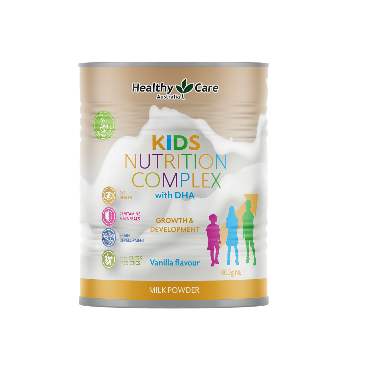 Healthy Care Kids Nutrition complex milk powder 800g 64mm FT 01 - Not available in Australia