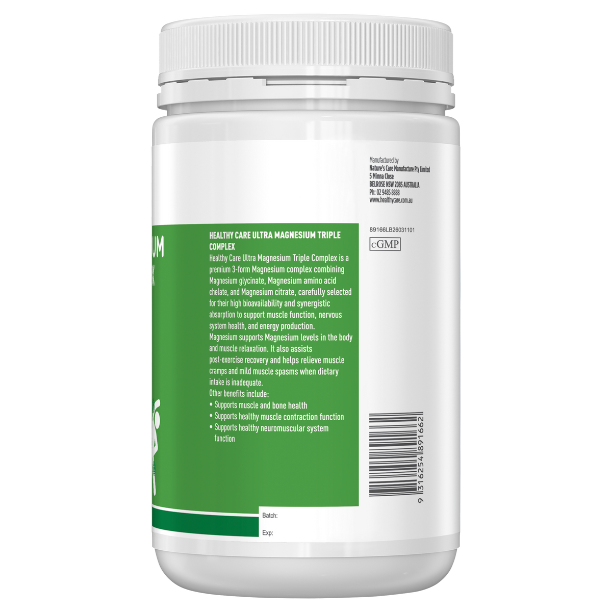 Healthy Care Ultra Magnesium Triple Complex - 240 Tablets