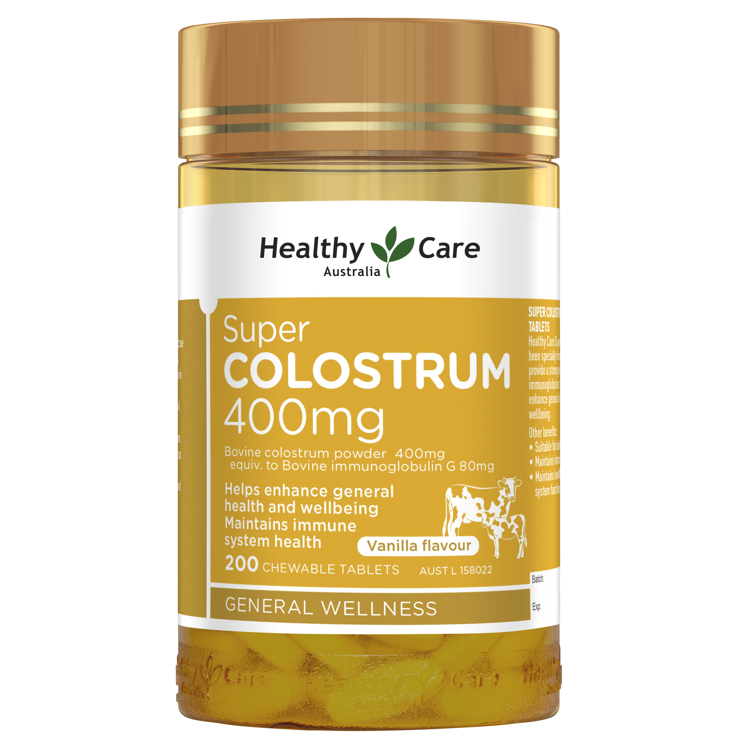 Healthy Care Super Colostrum 400mg 200 Tablets