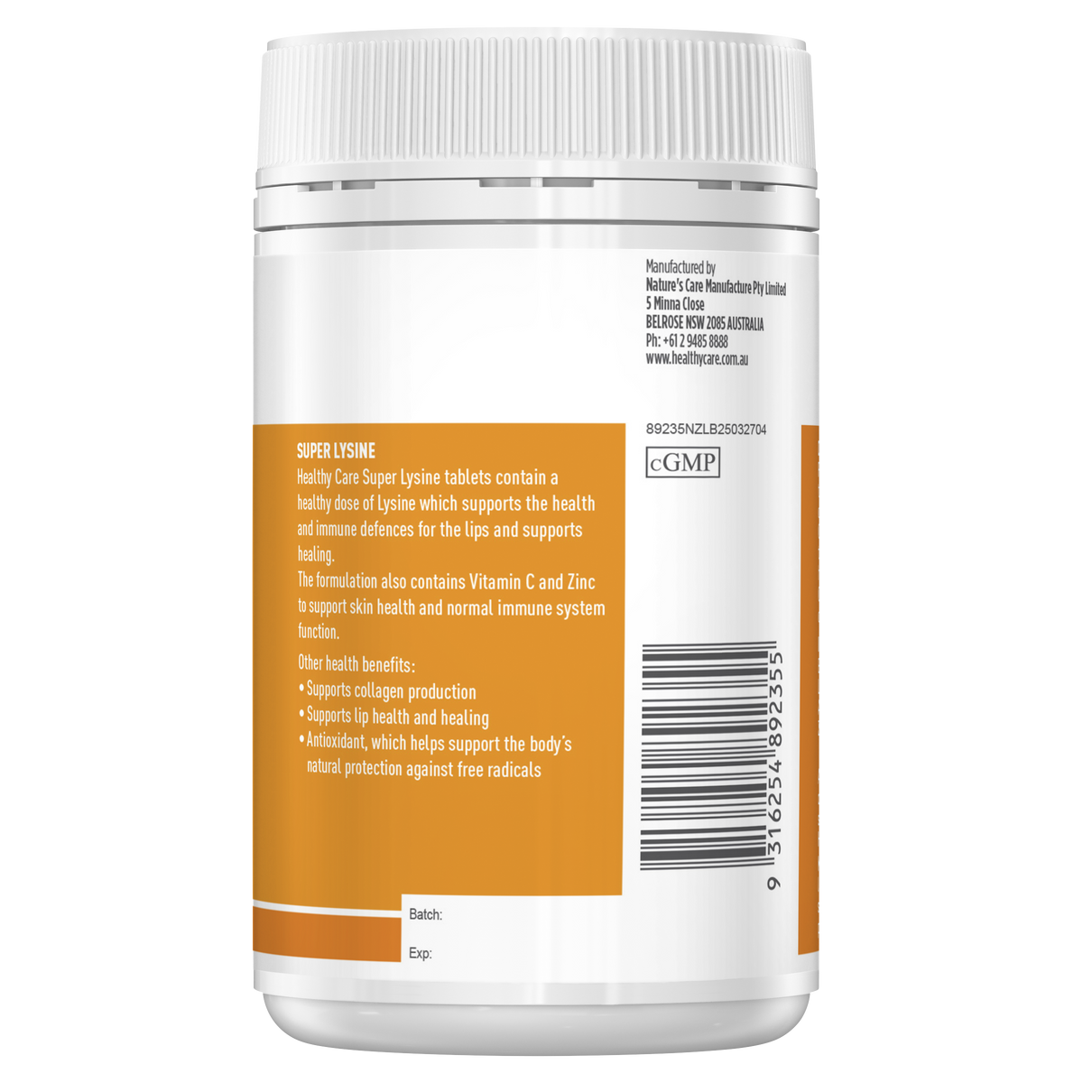 Super Lysine Cold Sore Relief 100 Tablet