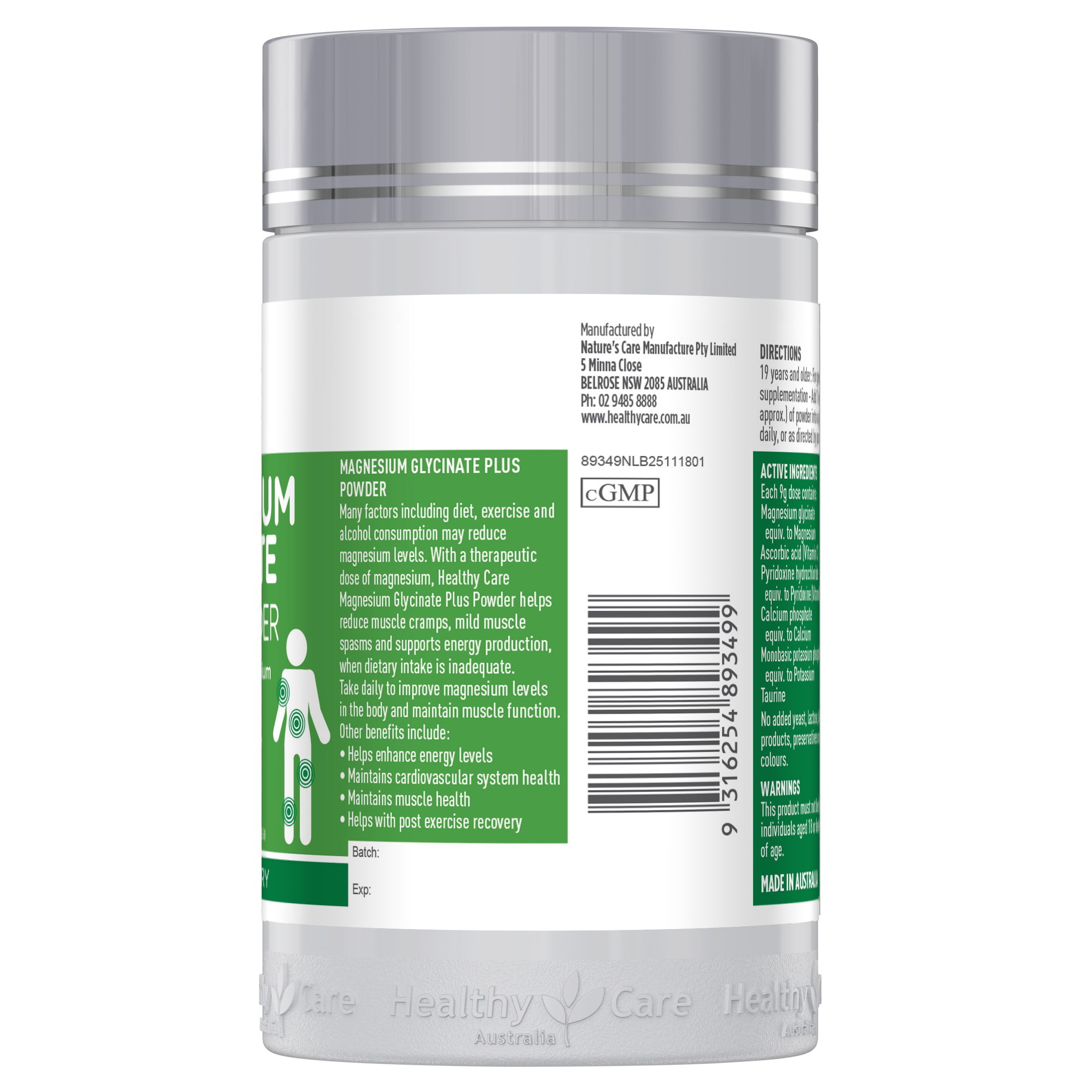 Magnesium Glycinate Plus Powder 200g
