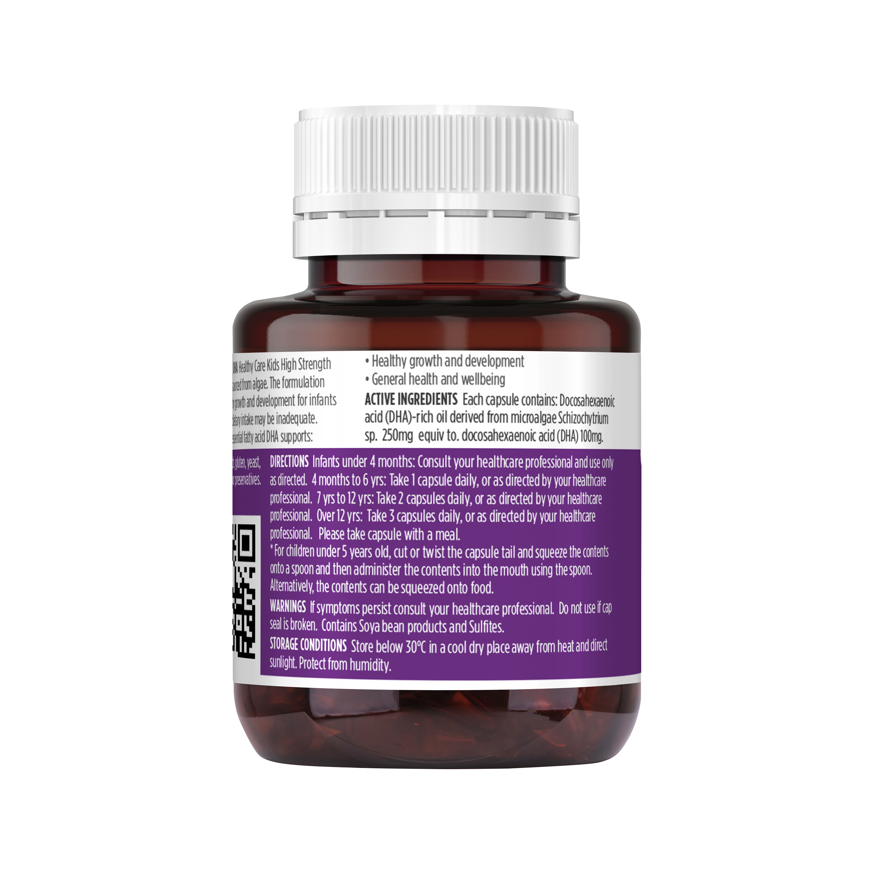 Healthy Care Kids High Strength DHA  60 Capsules