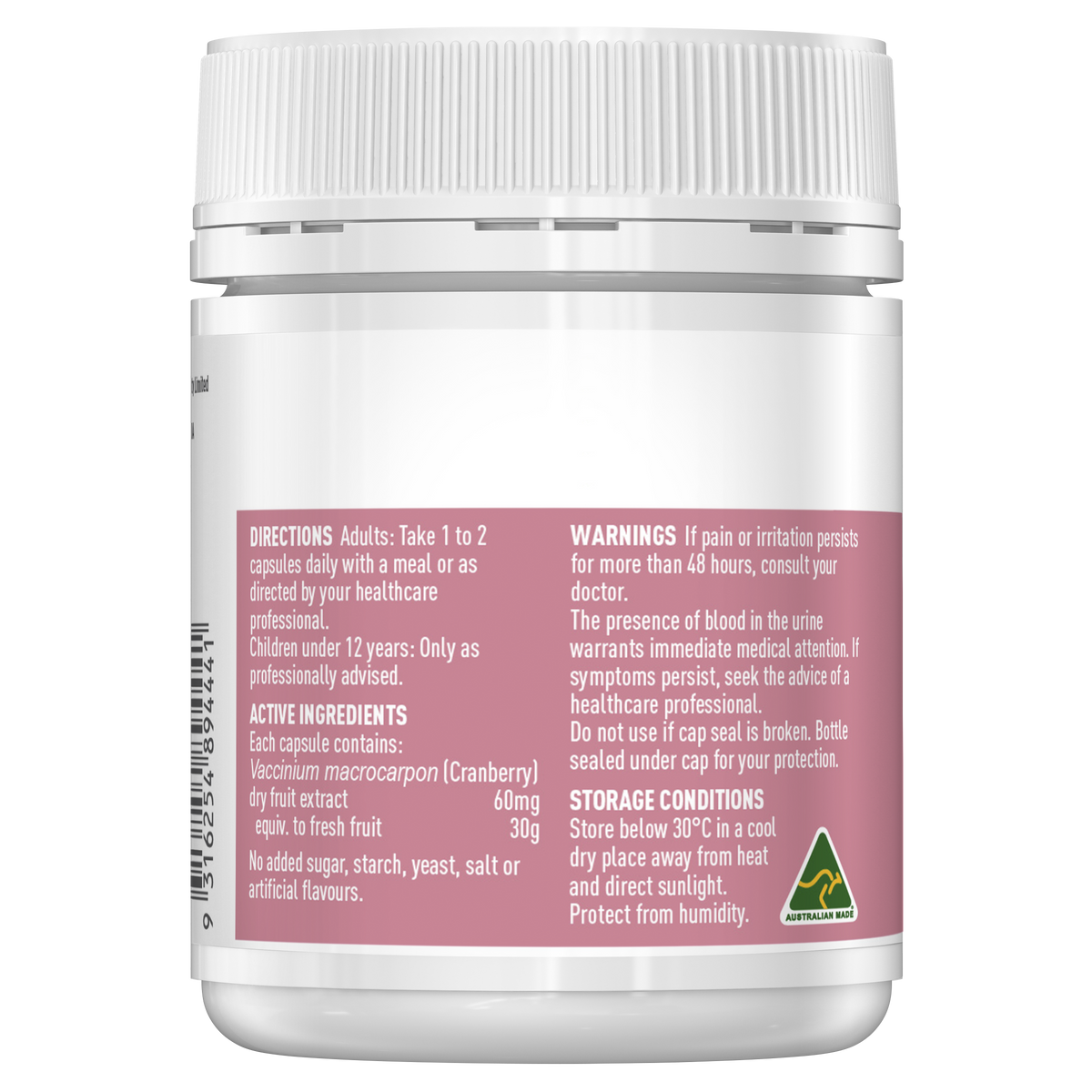 Healthy Care High Strength Cranberry 30000mg - 90 Capsules