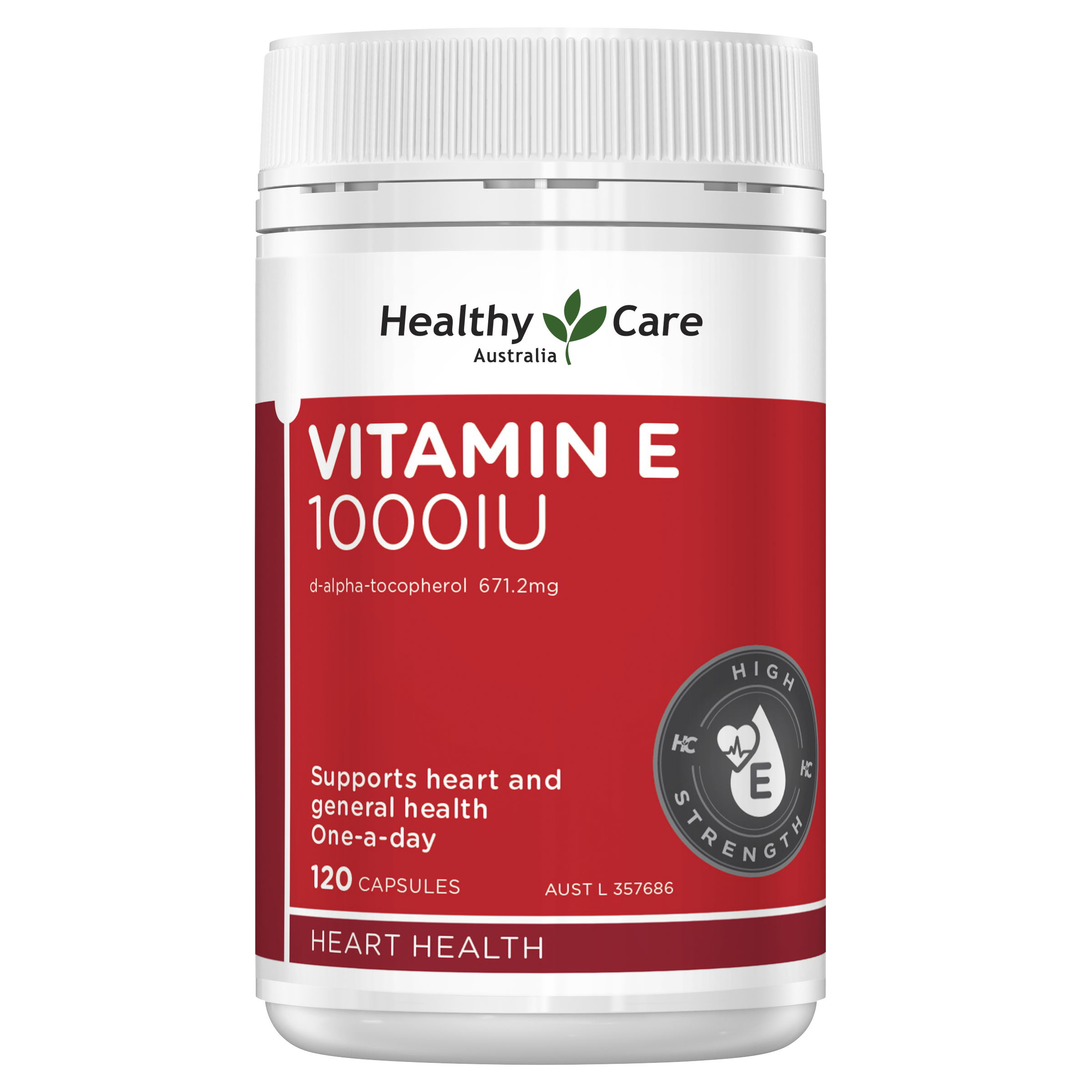 Healthy Care Vitamin E 1000IU 120 Capsules - Healthy Care Australia