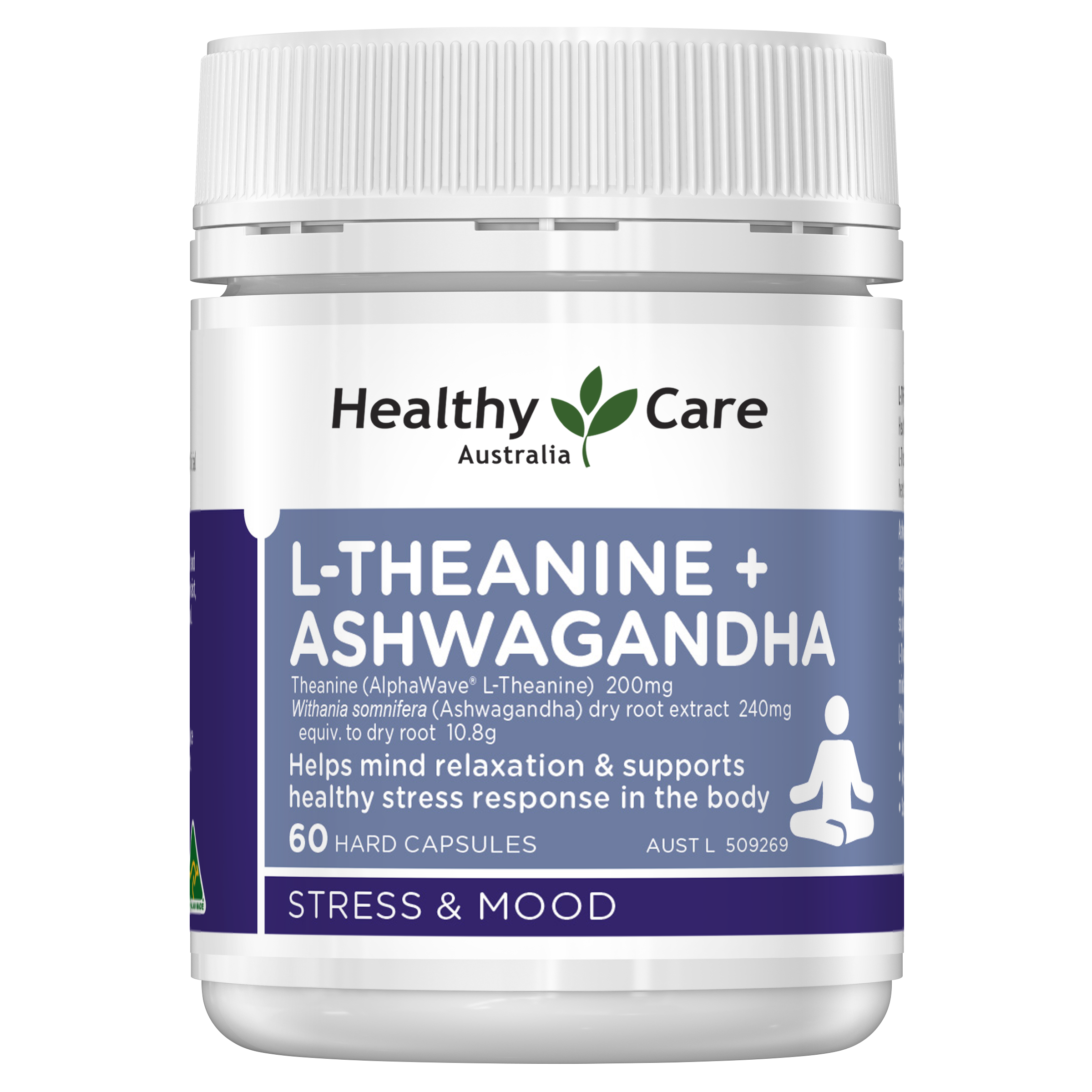 L-Theanine + Ashwagandha 60 tablets