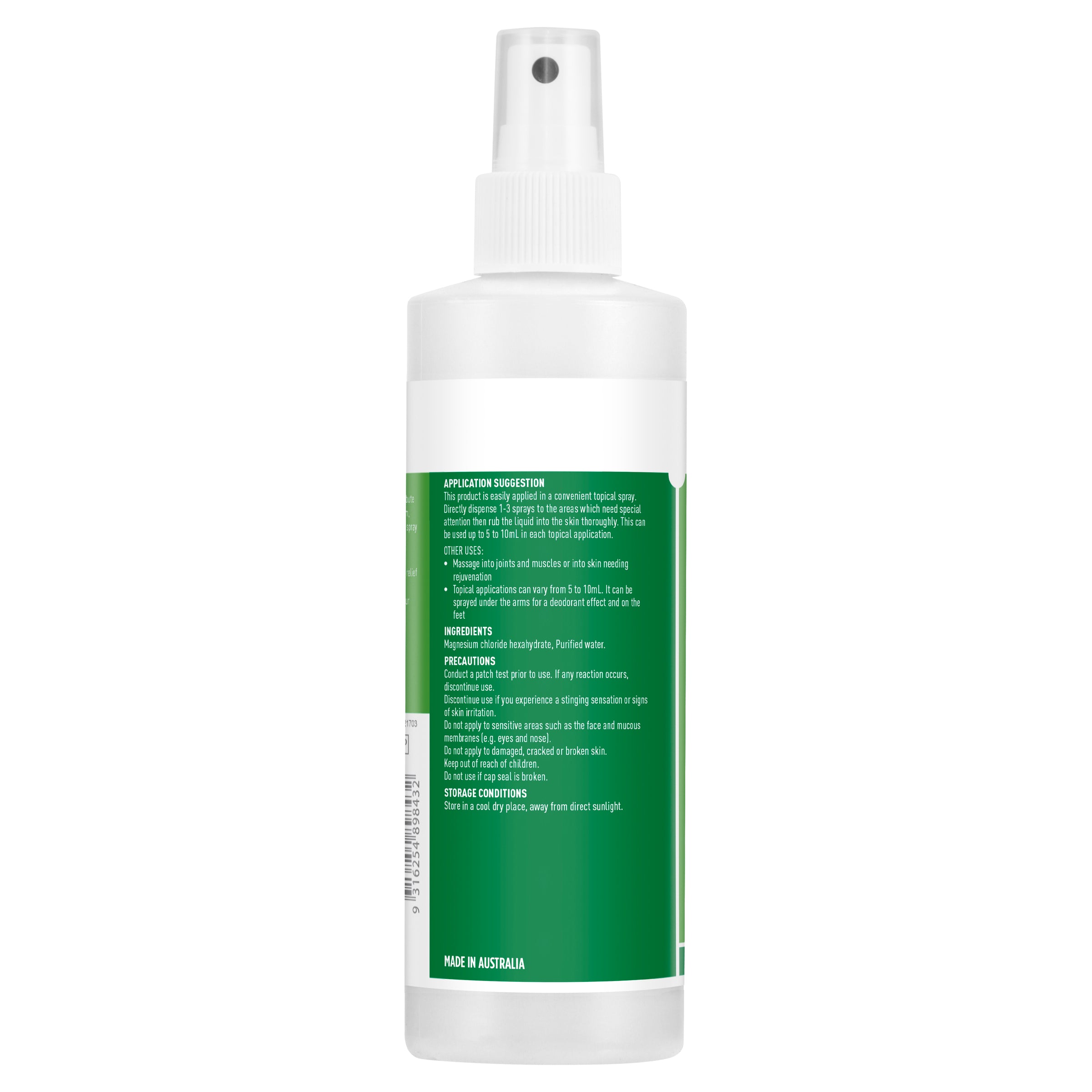 Healthy Care Magnesium Oil 250mL - Healthy Care Australia