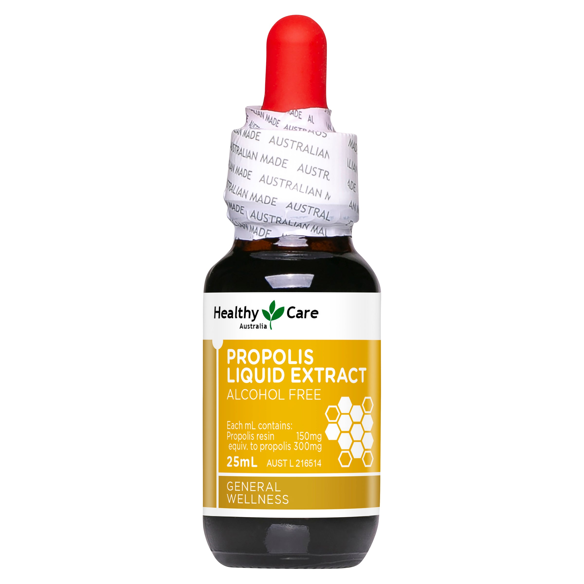 Healthy Care Propolis Liquid Extract Alcohol Free - Healthy Care Australia